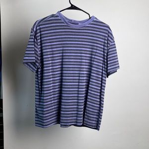 Purple and black striped tee